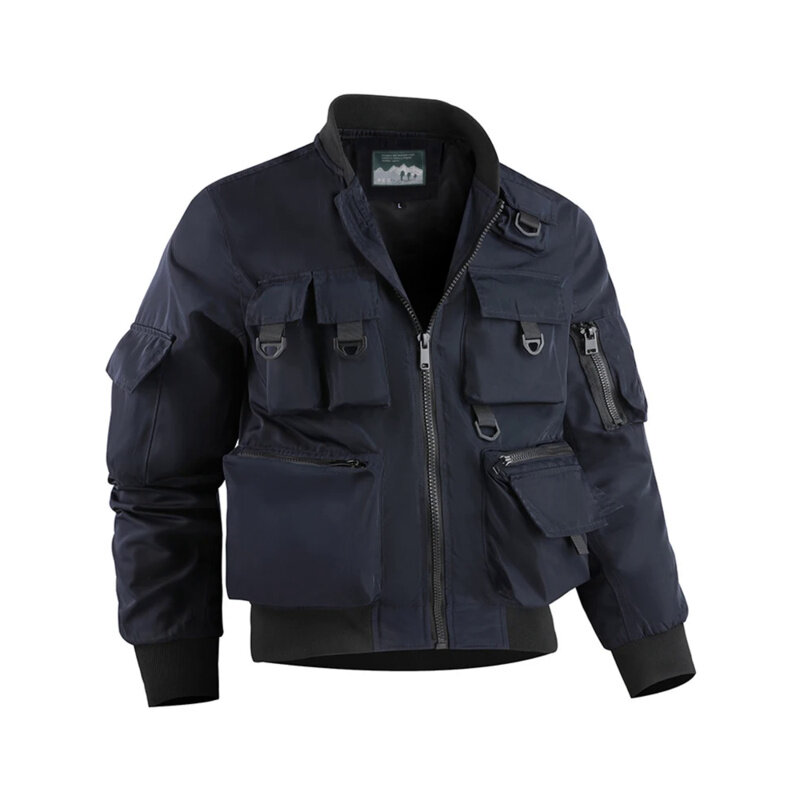 2023 весна-осень мужская новая многофункциональная внедорожная куртка в стиле милитари с несколькими карманами простая