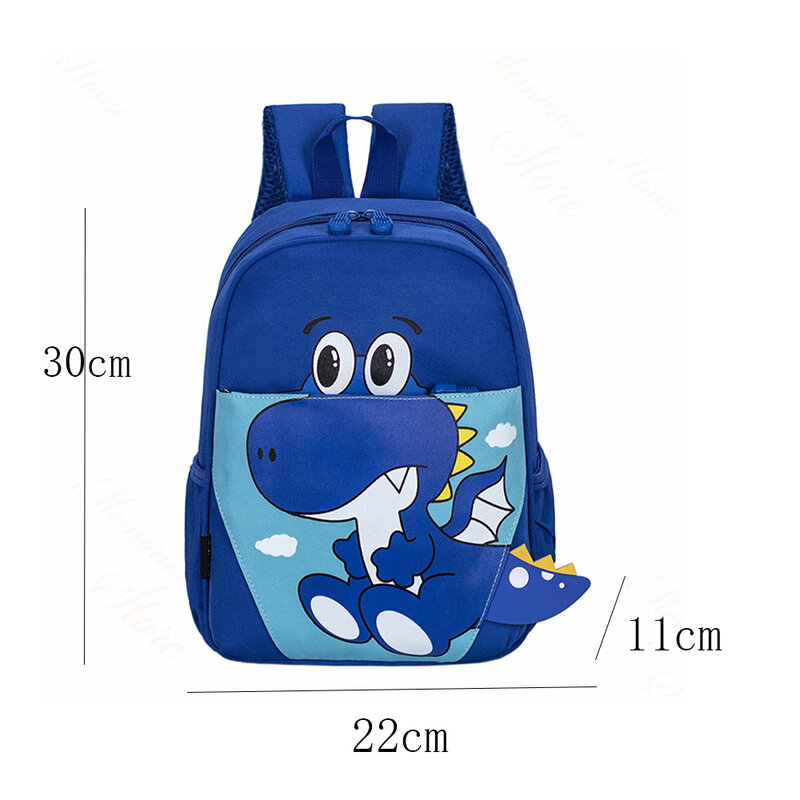 Mochila personalizada do jardim de infância, nome personalizado, sacos do presente do dia das crianças, dinossauro dos desenhos animados, bonito, novo, 2023