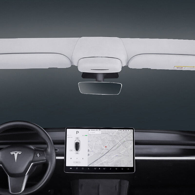 Osłona przeciwsłoneczna do samochodu słońce etui na okulary uchwyt klip ModelY Model3 okulary schowek na Tesla Model 3 Y 2019-202