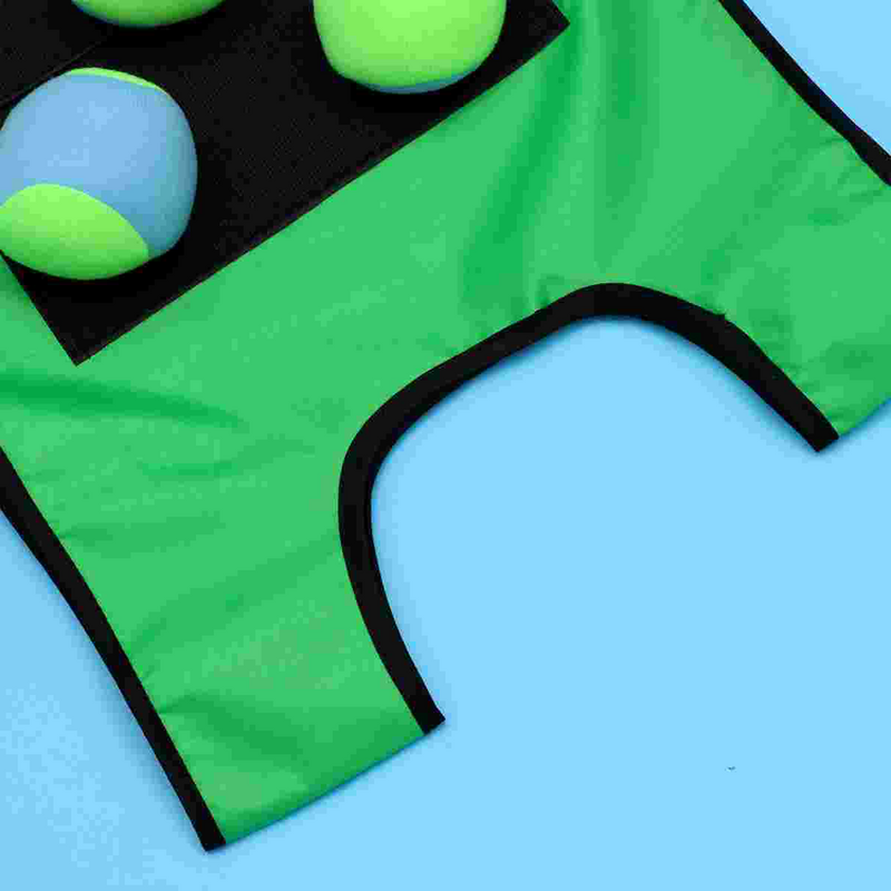 ชุดลูกบอลเหนียวและเสื้อกั๊กสำหรับเด็ก1ชุดอุปกรณ์เล่นเกมสำหรับเด็กกลุ่มของเล่นสำหรับโรงเรียนที่บ้าน (เสื้อกั๊กสีแดงสีเหลืองและ10ชิ้น