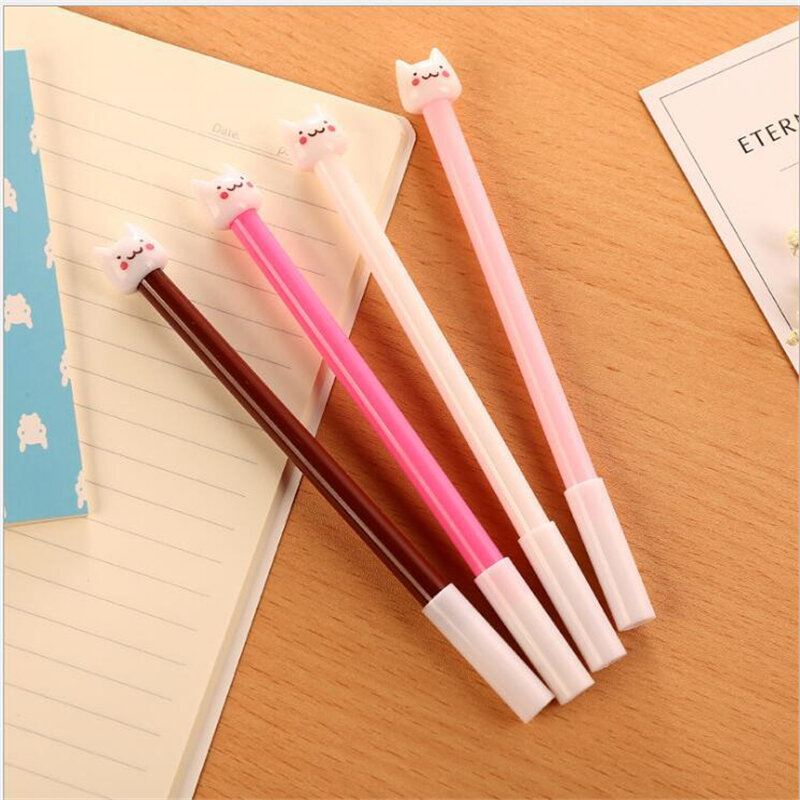 P-0635 factory direct szkolne materiały papiernicze śliczne długopis do kartonu podpis biurowy długopis kotek długopis żelowy materiały dla studentów materiały biurowe