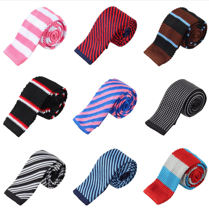 Мужской галстук винтажные аксессуары 5 см/2 дюйма Хлопковый вязаный тонкий галстук для мужчин и женщин мужские аксессуары для мужчин