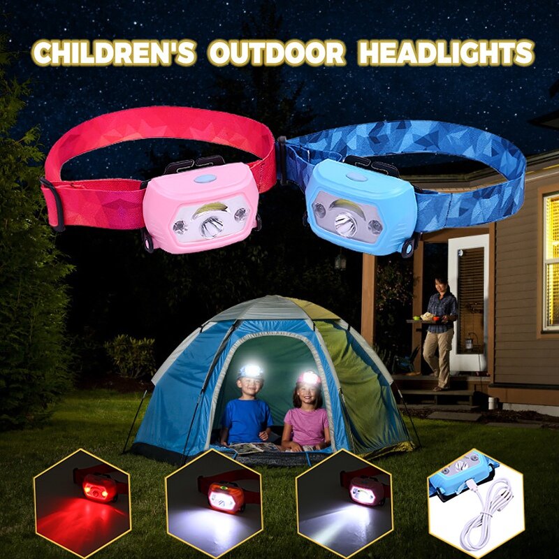 LED-Scheinwerfer Lampe Camping Outdoor-Spielzeug Taschenlampe für Jungen Mädchen Geschenk Geburtstag Weihnachten Neujahr Geschenke