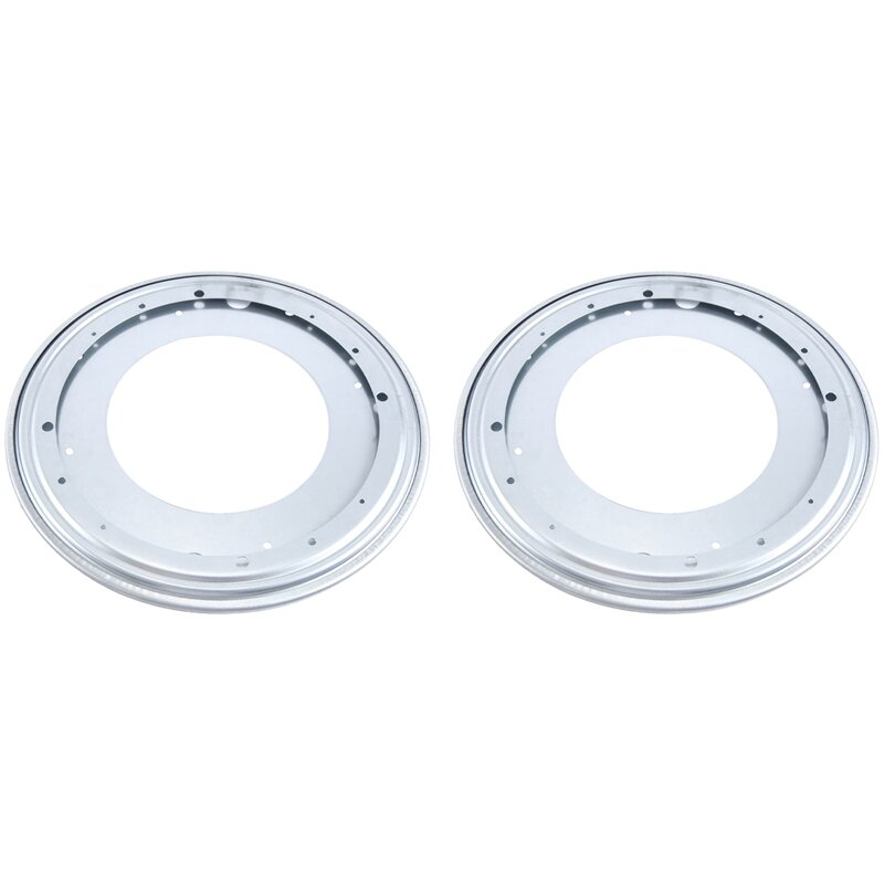2 Pack Lazy Susan Hardware 12 Inch, 360° Rotating Bearing Plate 5/16Inch Thick, 750Lbs Heavy Duty Swivel Base Easy Install