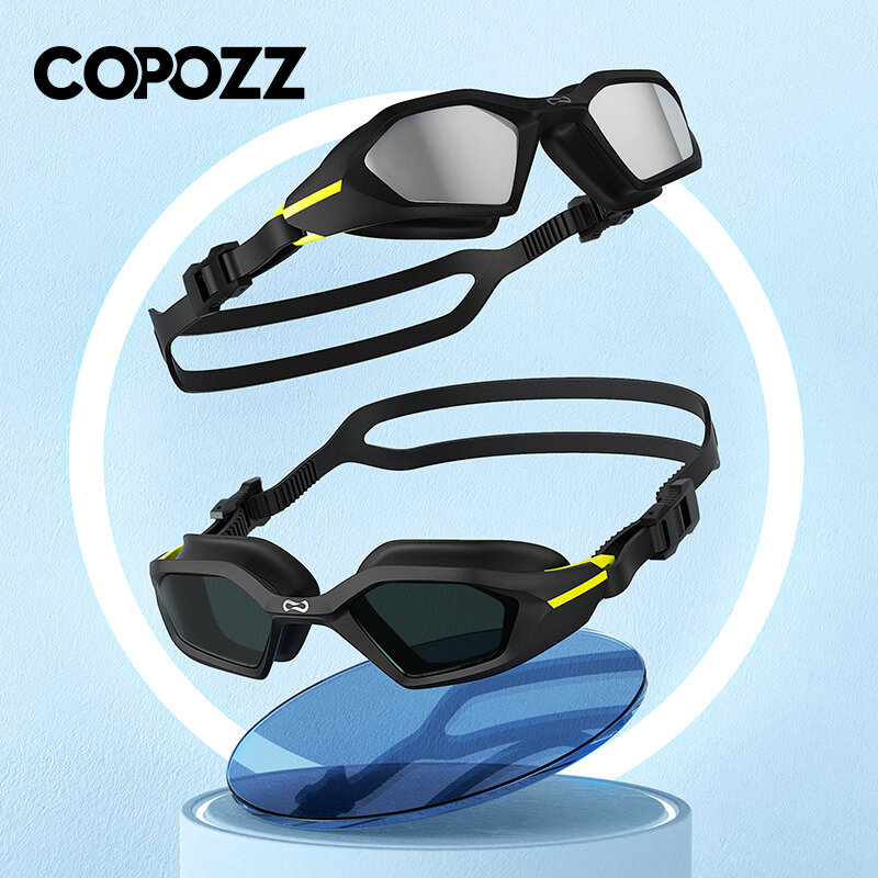 Profesjonalne okulary pływackie VISTEX importowany przeciwmgielny wodoodporny żel krzemionkowy chroniący przed UV okulary do nurkowania okularów konkursowych