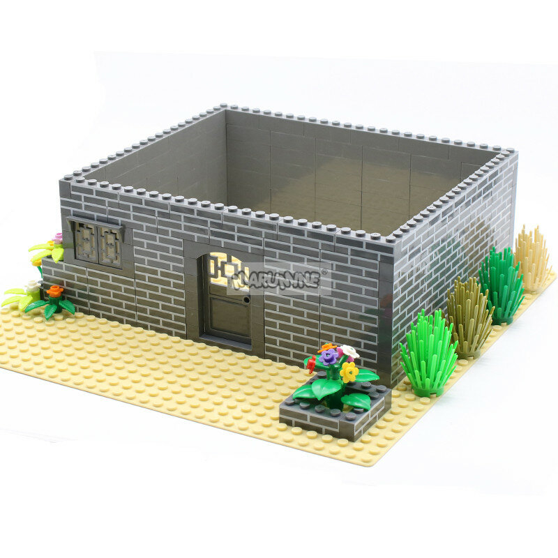 Marumine 30PCS 1x4 Build Brick House Wall Bulk Building Blocks MOC City Street View Parts Accessories Compatible with 15533 3010