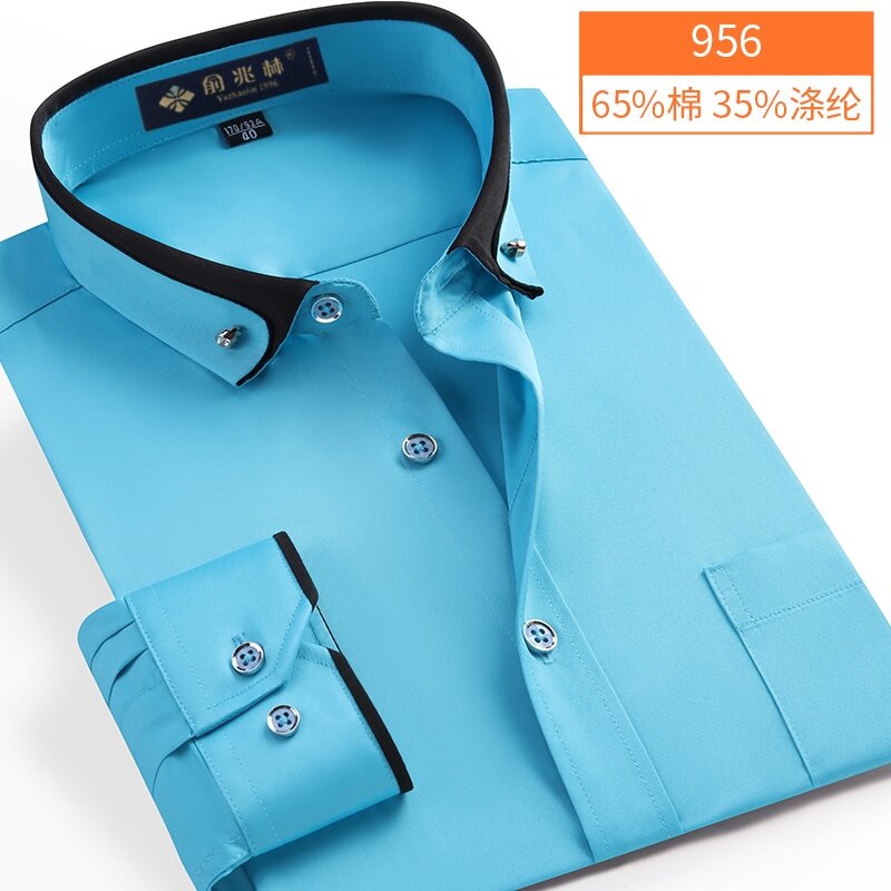 Nouvelle arrivée Printemps commercial facile d'entretien chemise mâle surdimensionné à manches longues mode formelle de haute qualité plus la taille M-7XL8XL9XL