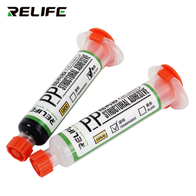 Relife-黒/透明RL-035Aインチ接着剤,電話,センターフレーム,バックカバー,修理ツール用の熱接着剤