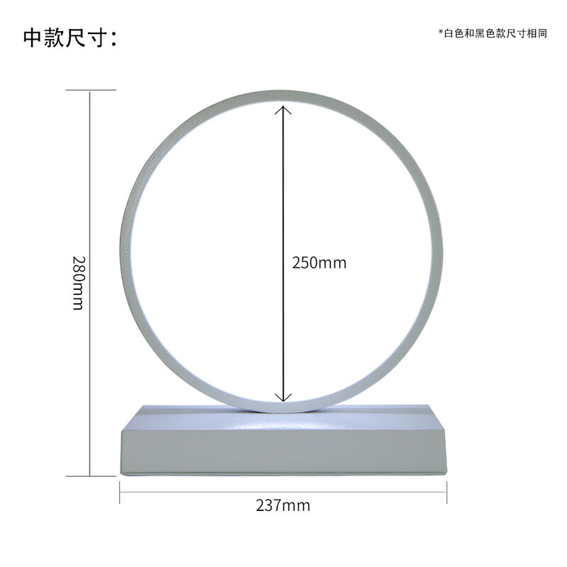 LED Warm White Rechargeable Lamp Ring Ornament with USB Cable Led USB Switch Night Light Home Room Modern Decoration