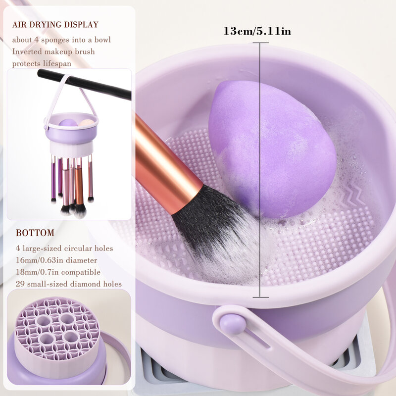 KOSMETYKI Premium makeup brush Makeup sponge Makeup puff Makeup brush Clean drying tools Great value makeup kit