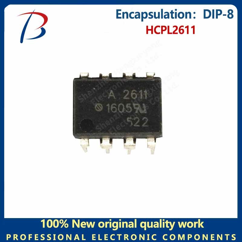 Isolator optik HCPL2611, isolator optik kecepatan tinggi paket DIP-8 10 buah