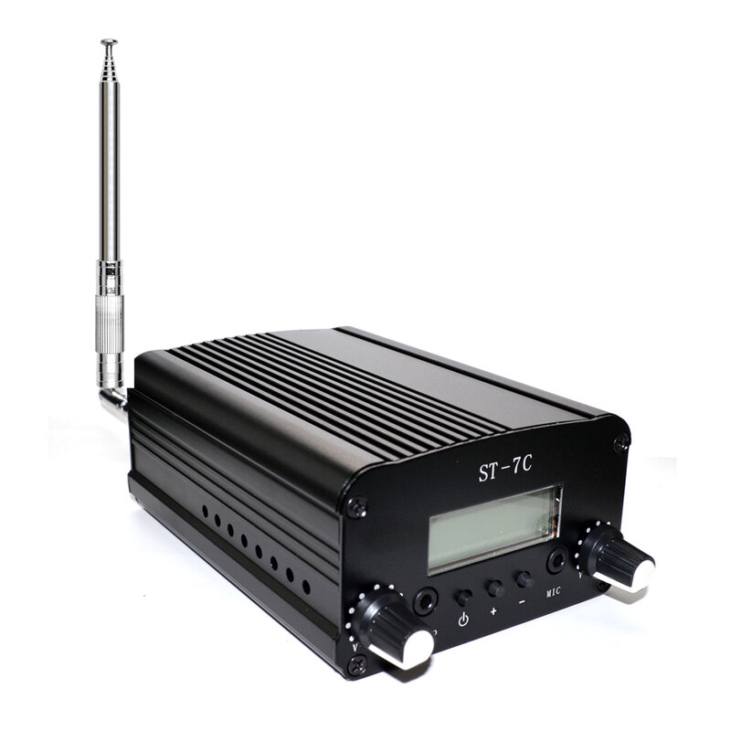 New FM radio transmitter for broadcasting radio station 7w or 15w stereo PLL Portable audio amplifier for church car community