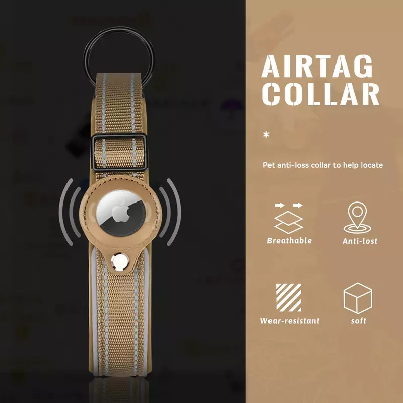 Apple Airtag-Collar antipérdida para perro, accesorio para protección, rastreador, localizador, Correa impermeable