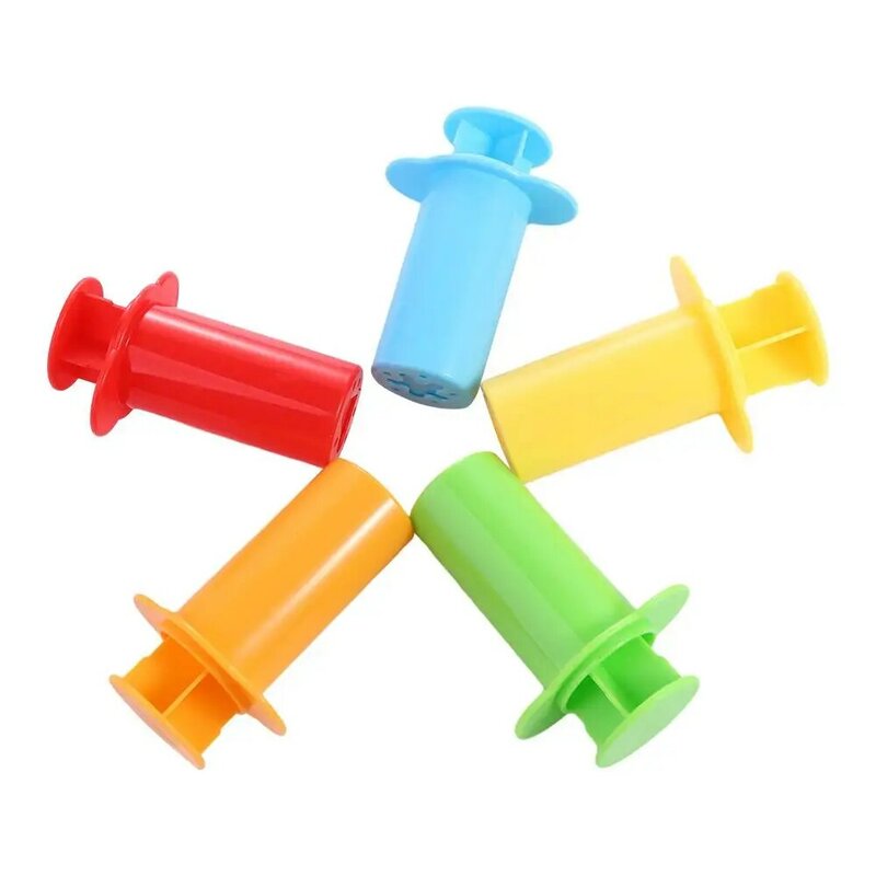 Plastilina de colores para niños, juego de 5 herramientas extrusoras de masa inteligentes, accesorios de juguete, Juguetes DIY, Color aleatorio