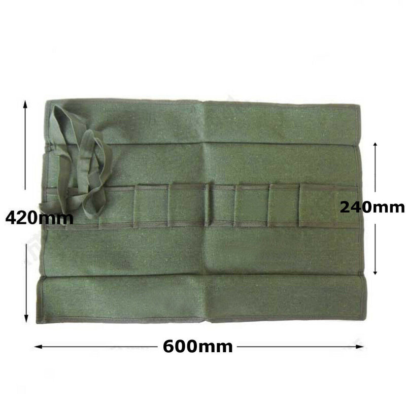 600x430Mm Japanese Bonsai Tools Storage Package Roll Bag Canvas Tool Set Case