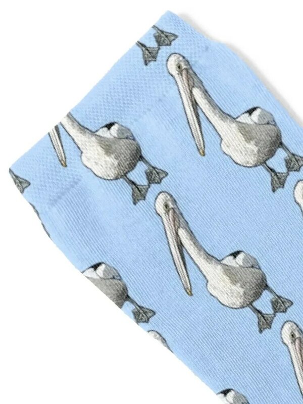 It is a Pelicans Life CARTOON PELICAN BASED ON A REAL PELICAN AT SYDNEY FISH MARKETS Socks funny gifts Socks Man Women's