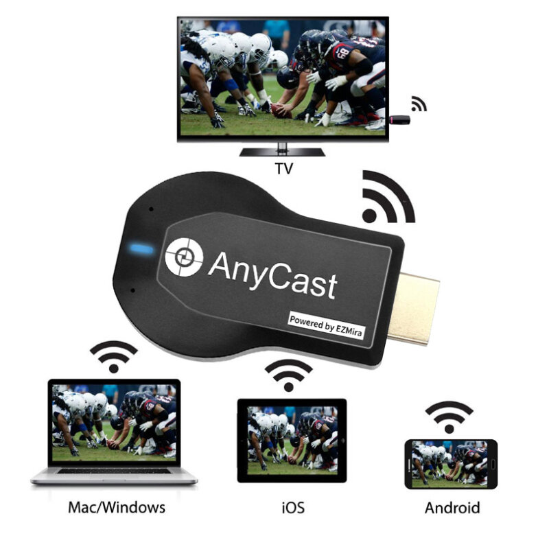 Receptor Dongle de TV M2 Plus 4K 1080P, dispositivo inalámbrico con WiFi, compatible con HDMI, DLNA, Airplay, Miracast, IOS y Android