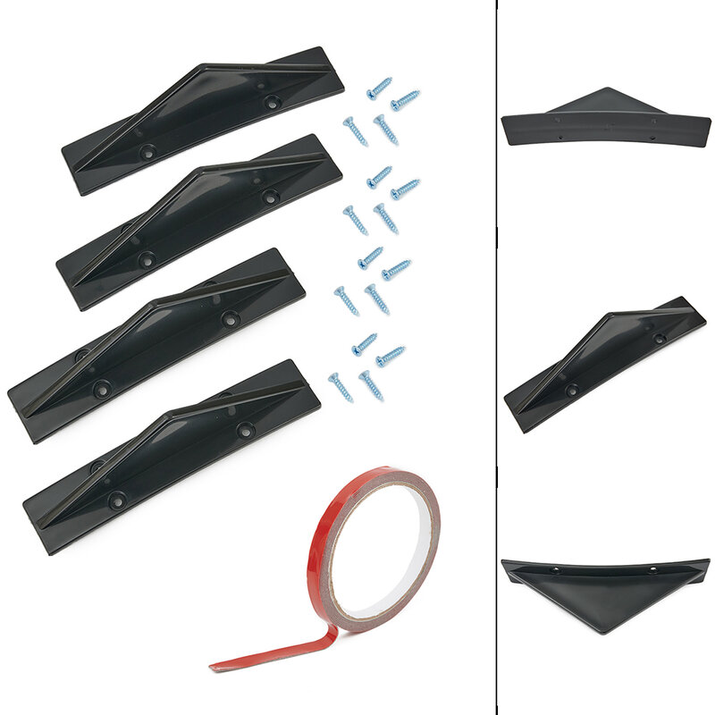 غطاء الناشر الخلفي ، القطع السفلية اليسرى ، قطع الغيار الخارجية ، أسود ، كرايسلر ، 4 ، مجموعة