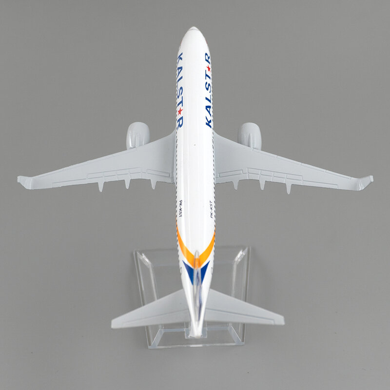 Boeing-Avión de aleación de 16cm para niños, modelo de decoración de juguetes, colección de regalo, 1/400, Kalstar, aviación, 737