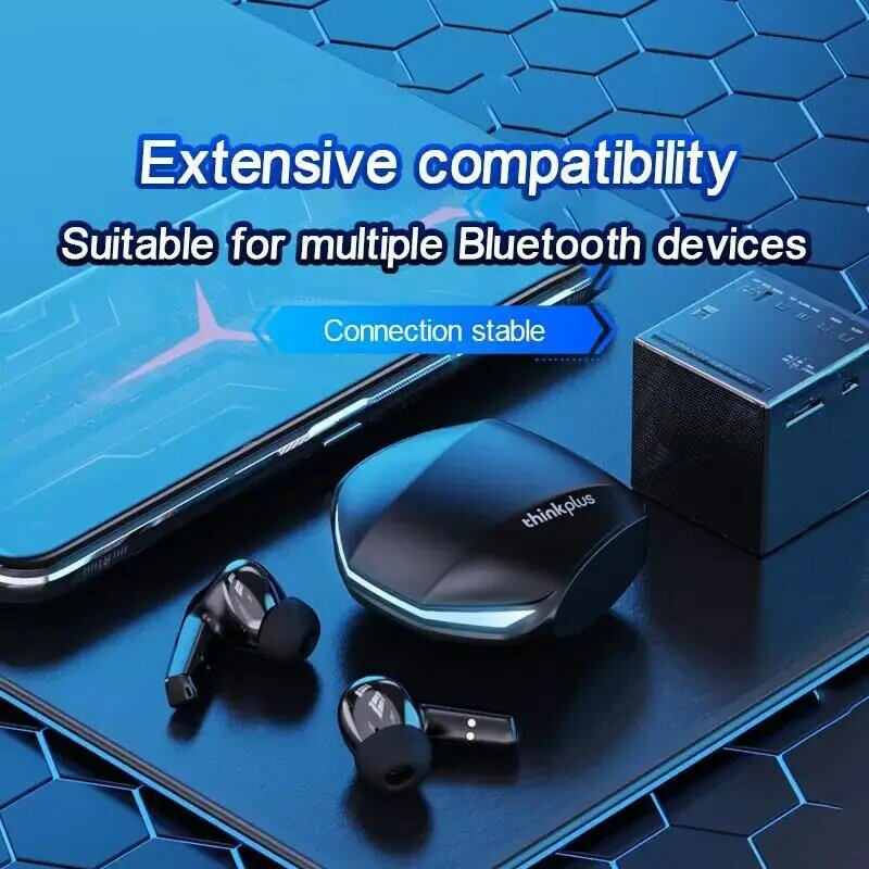 5Pcs Original Lenovo GM2 Pro with Microphone Wireless Bluetooth Headset Low Latency HD Calls Dual-Mode Gaming Headset