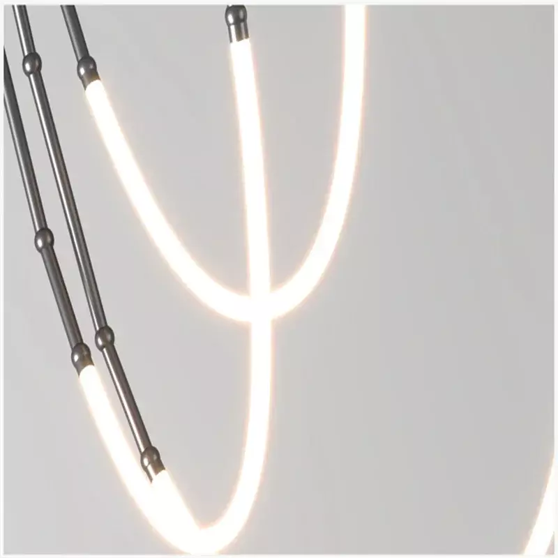 Nordic Moderne Kunst Lijn Led Hanglampen Opknoping Lamp Voor Eetkamer/Woonkamer Thuis Art Decoration Lichtpunt