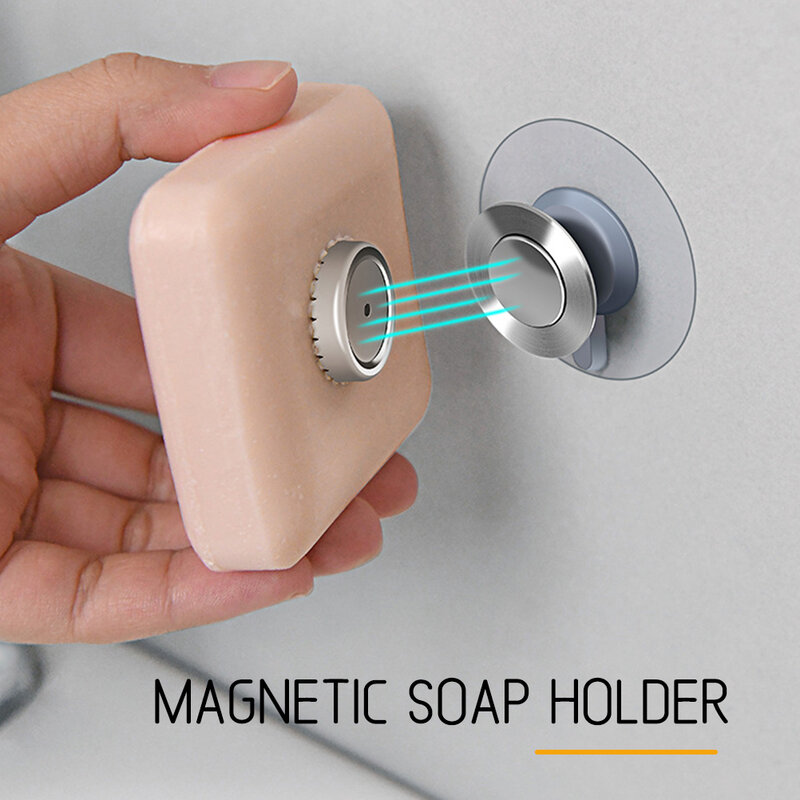 Magnetischer Seifen halter Bad Seifen halter Wand seifen ständer Saug seifen ständer Seifen ablauf regal Bad zubehör