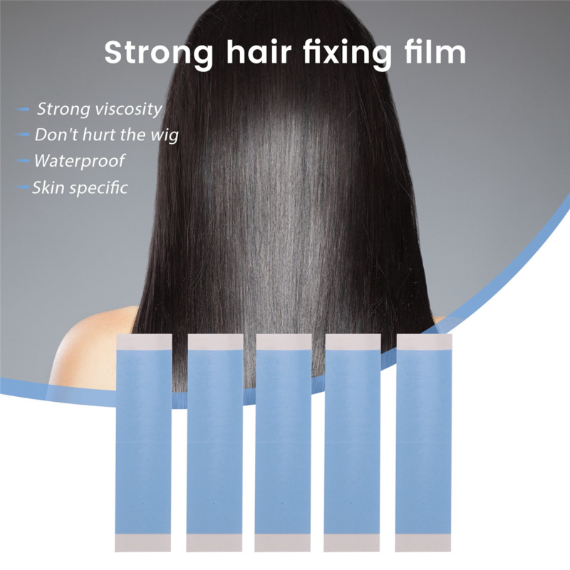 36 buah/lot pita Wig kuat dua sisi perekat ekstensi rambut Strip tahan air untuk rambut palsu/Wig renda Film perekat