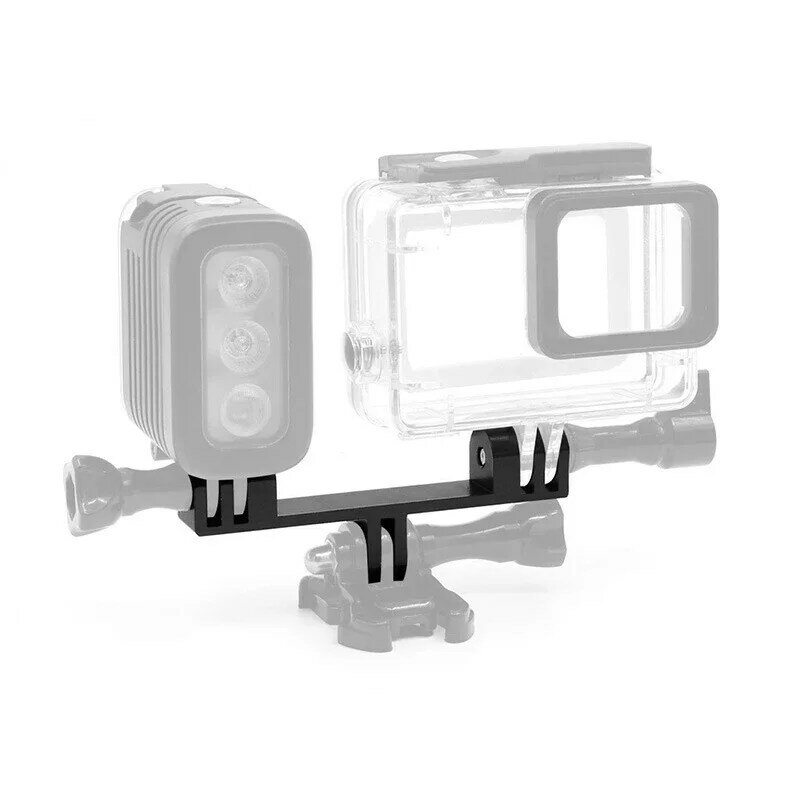 Soporte de cámara de movimiento IAMOK para bicicleta de montaña Gopro, soporte de lámpara LED para Hero SAR-GO, accesorios de bicicleta, color negro