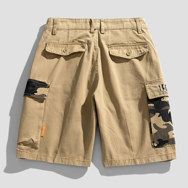 Summer Men Cargo Camouflage Shorts Mens Cotton Breeches Bermuda Pocket Shorts Men Spring Casual Joggers Shorts Male Dropshipping