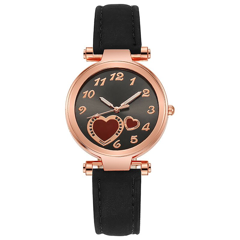 Luxe Horloges Voor Vrouwen Liefde Dames Horloge Lederen Band Analoge Quartz Mode Temperament Dames Horloge Vrouw Horloge