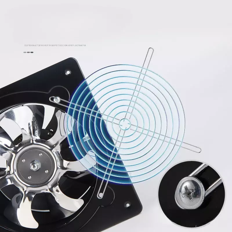 Вытяжной вентилятор из нержавеющей стали для электрической трубы, 4/6/7 дюймов, для оконных воздуховодов, воздуходувка для туалета, кухни, экстрактор