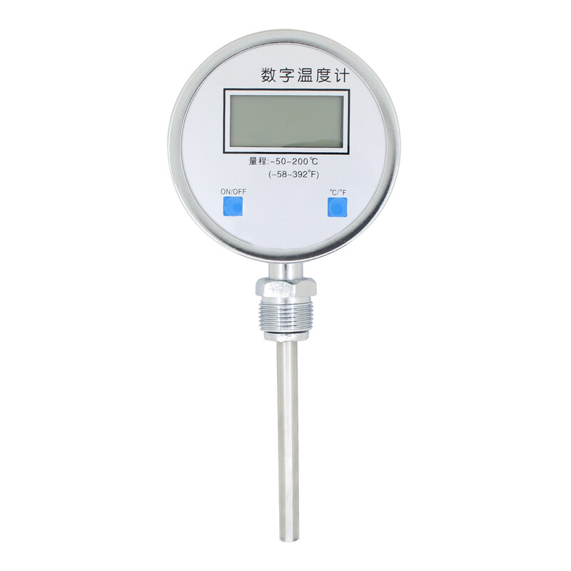 Termômetro bimetálico termômetro termômetro de aço inoxidável instrumento de medição sonda eletrônico termômetro industrial