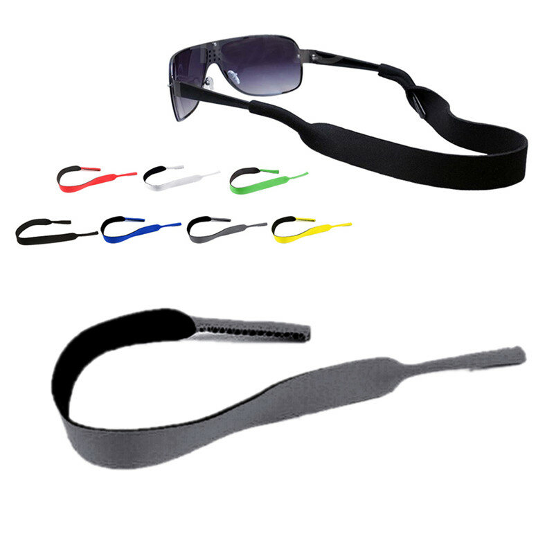 Lunettes de soleil en néoprène, 1 pièce, bracelet extensible, support de cordon de ceinture, lunettes flottantes, 42x2cm