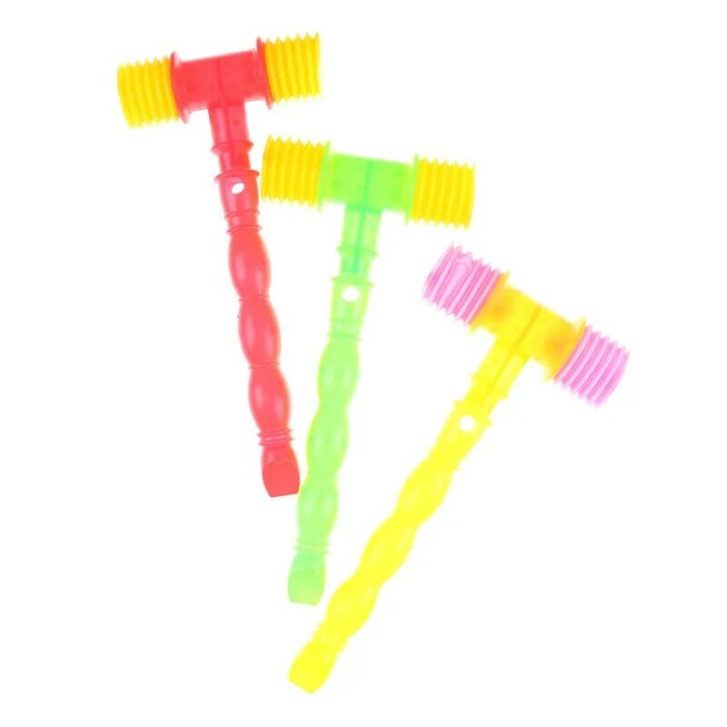 25cm Durable Child Whistle Training Toddler Baby Kids Handle Plastic Hammer Noisy Whistle Toys For Fun Baby Noise Maker