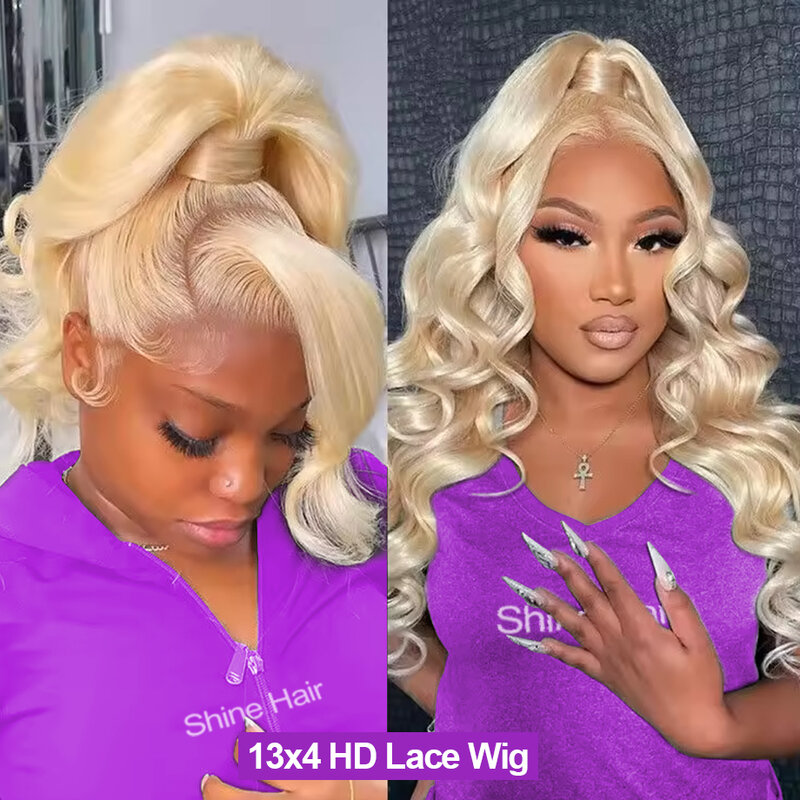 613 Hd Lace Frontal Wig Human Hair Honey Blonde Lace Front Wig Transparent Brazilian Glueless Wig 13x4 Body Wave Human Hair Wigs