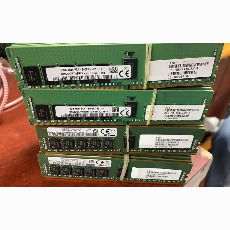 Memória de servidor de alta qualidade, navio rápido, funciona bem, PC4-2400T, UCS-MR-1X161RV-A, DDR4, 15-104066-01, 1PC RAM, 16GB, 16G, 1RX4
