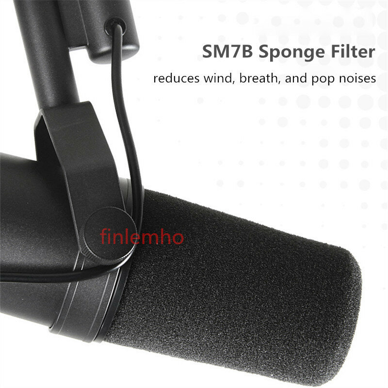 Filtre éponge pour microphone SM7B, 1 pièce, professionnel, statique, diffusion en studio, 5 documents, couverture pare-vent
