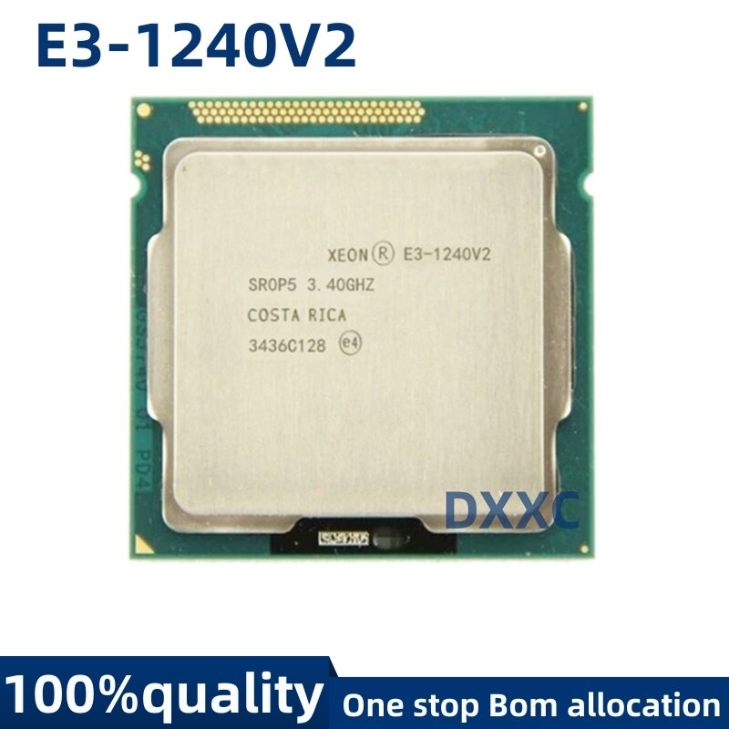 Procesador de CPU Original Intel Xeon E3-1240V2, E3, 1240V2, 8M Cache, 3,40 GHz, SR0P5, LGA1155, E3, 1240, V2