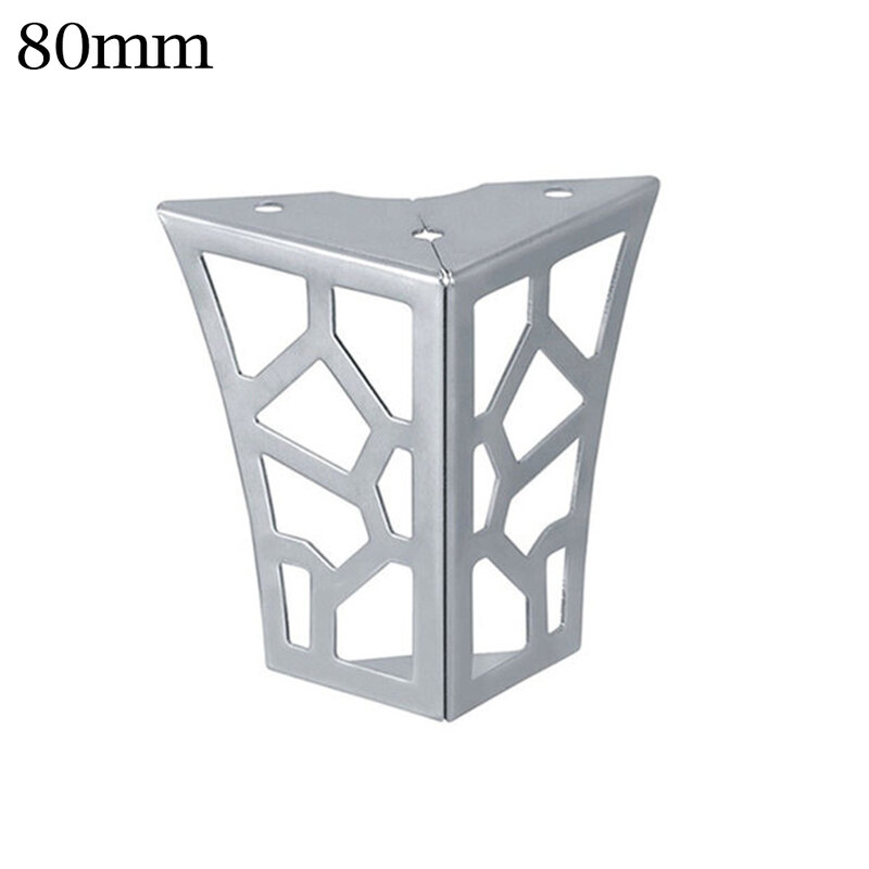 Metal Furniture Legs Hollow Out 1.2mm 4 Pcs Cabinet Gold/ Black/ Silver Iron Modern Sofa Table Feet Replacement