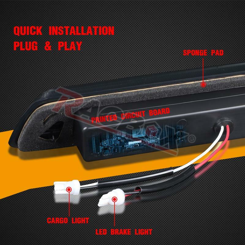 12V Roof Tail Light LED Rear 3rd Third Brake Signal Cargo Lamp Plug&Play For Ford F150 2009 2010 2011 2012 2013 2014 Waterproof