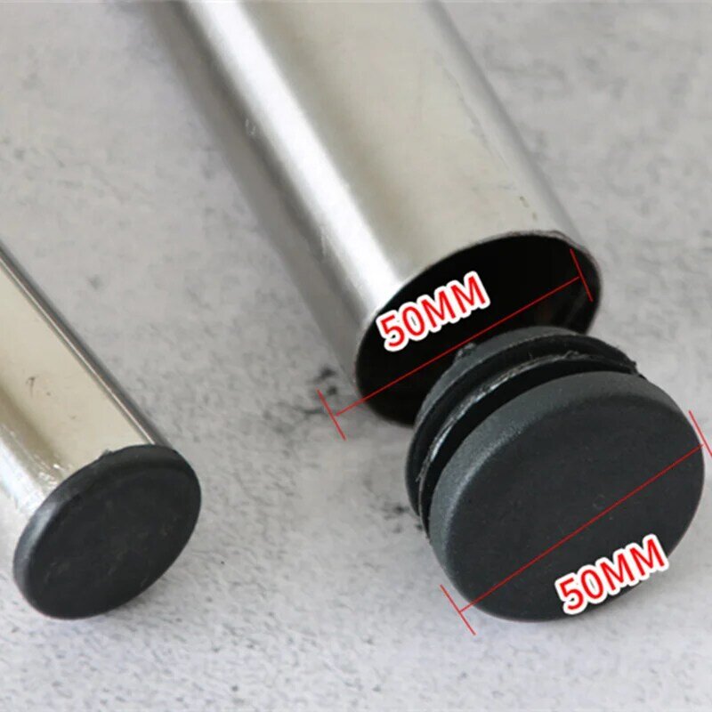 2-20pcs Round Steel Pipe Plastic Hole Plug Insert End Cap Furniture Chair Leg Cover Metal Tubing Alloy Ladder Glide Protection