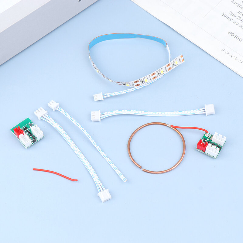 Plastic Luchtscheidingsaanraakinductieschakelaar Aanraakinductielampje Set Cellulaire Spoel Lichtstrip Accessoire