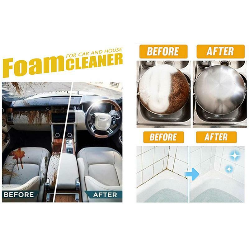 อุปกรณ์ทำความสะอาดรถโฟมอเนกประสงค์ No Rinse ล้างรถภายใน Stain Remover ประตูอะไหล่เบรคทำความสะอาดอเนกประสงค์ในครัวเรือนทำความสะอาด