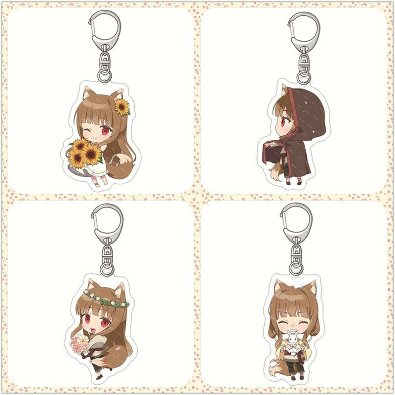 Spice and Wolf Acrylic Stand Figure Doll Anime Keychain Keyring Pendant for Gift
