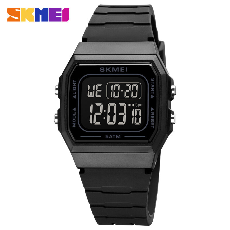 SKMEI 1683 Electronic Watch Student Electronic Simple Waterproof LED Watch Men's and Women's Couple Watch