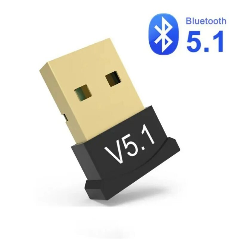 무선 USB 블루투스 5.1 어댑터, 블루투스 5.1 전송, 음악 리시버 어댑터, 컴퓨터 PC 노트북 이어폰 미니 송신기