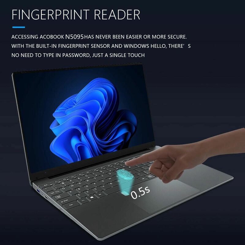 2023 Laptop 15.6 Inch Ips Scherm 16Gb Ram Intel Celeron N5095 Business Netbook Windows 10 11 Pro Gaming Notebook Pc Draagbaar