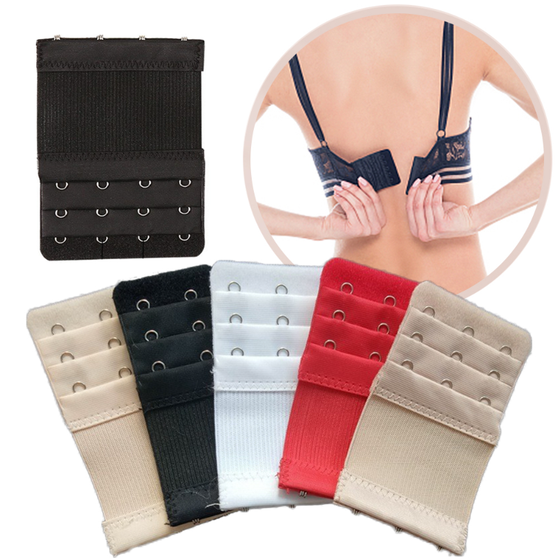 1/3pcs Bra Extender 2/3/4 Hooks Women Elastic Bra Extension Strap Hook Clip Expander Adjustable Belt Buckle Underwear Accessorie