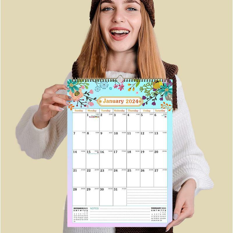 面白い猫のカレンダー、創造的なプランナー、教室のための月間カレンダー、簡単な計画、オフィスの更新、ホテル、2024