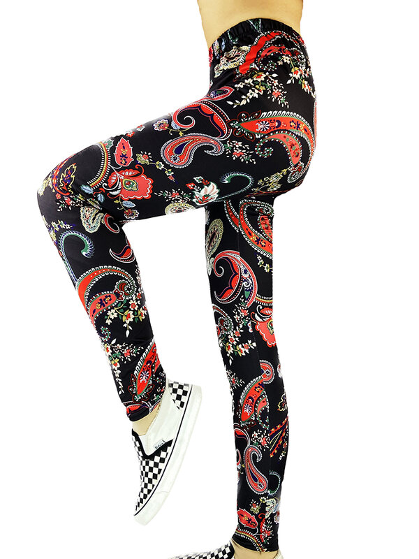 NDUCJSI-Pantalones elásticos deportivos para mujer, Leggings con estampado de cachemir, cintura alta, Sexy, gran oferta